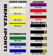 Rank Belts | Martial Arts & Boxing Equipments Toronto Canada | Benza Sports