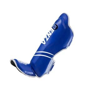 Alternative view of Muay Thai MMA Shin instep shin guard Blue for Competition & Training