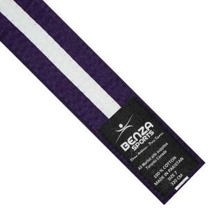 Karate Taekwondo White Stripe Belts - Image 4