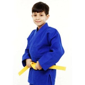 Judo Gi, judo Uniform Blue Sliver Single Weave 420 GSM