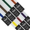 Karate Taekwondo belt White with Color Stripe